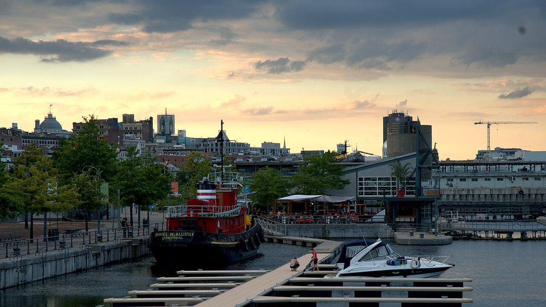 Boats in the Old Port of Montreal