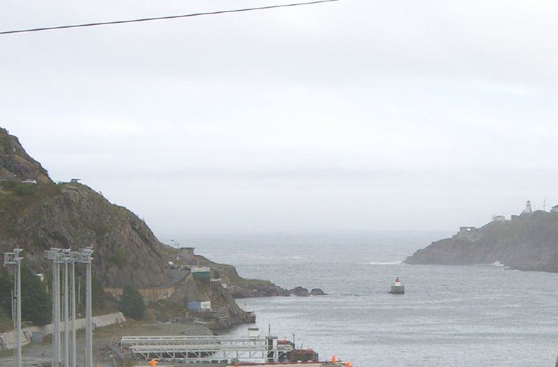 The harbour entrance at St. John's, Newfoundland and Labrador