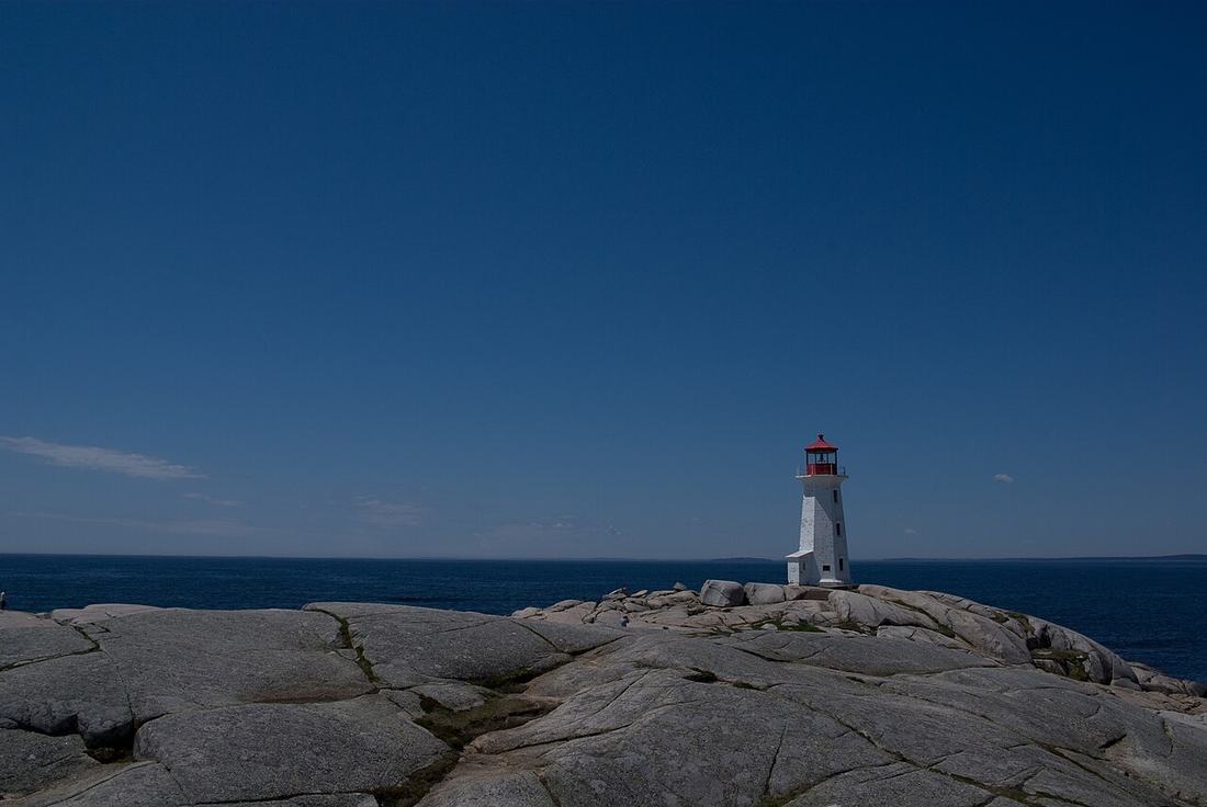 A lighthouse at Peggy's Cove, Nova Scotia