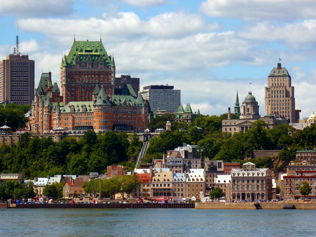 Quebec City, with the Château Frontenac above the old town